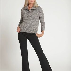 Beta brand dress yoga pants. Sz Sm. Boot cut in charcoal gray.